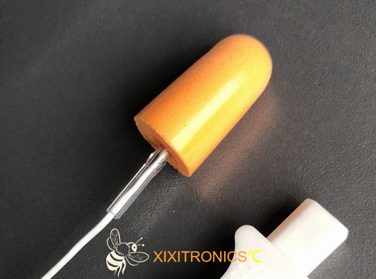 Disposable Ear Canal Medical Tympanic Temperature Probe Soft Memory-cell Foam With Consistent Dimensions HF416 Series
