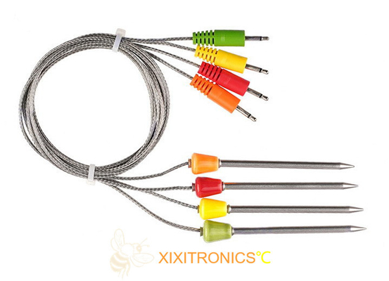 Meat cooking thermometer probe