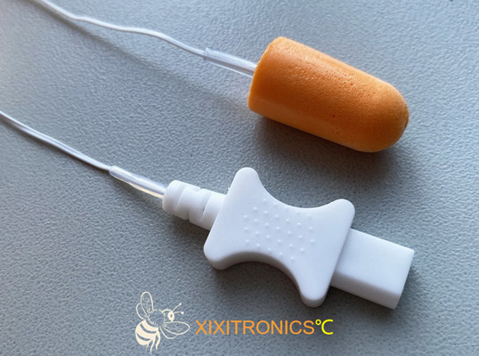 Disposable Ear Canal Medical Tympanic Temperature Probe Soft Memory-cell Foam With Consistent Dimensions HF416 Series