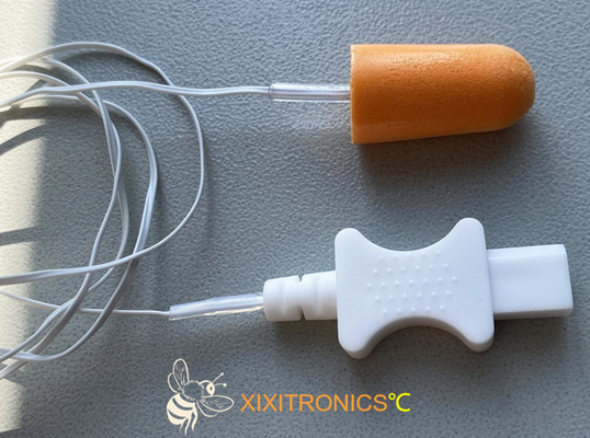 Disposable Ear Canal Medical Tympanic Temperature Probe Soft Memory-cell Foam With Consistent Dimensions HF416 Series